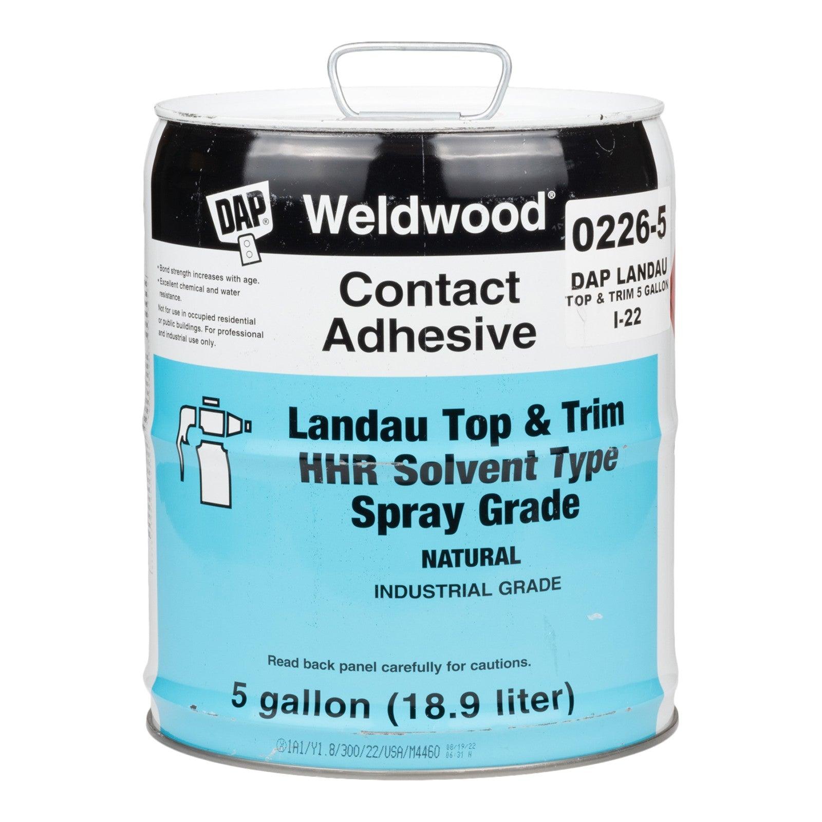 DAP Weldwood Contact Adhesive Top & Trim HHR Solvent Type Spray Grade 1  GALLON